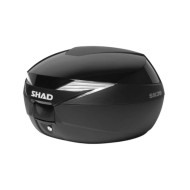 Καπάκι βαλίτσας SHAD SH39 μαύρο μεταλλικό