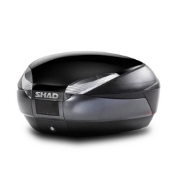 Καπάκι βαλίτσας SHAD SH48 μαύρο μεταλλικό