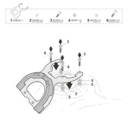 Βάση tankbag Shad Click-system CFMoto 450MT