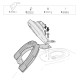 Βάση tankbag Shad Click-system Kawasaki KLE 500/SE 26- Βάση tankbag Shad Click-system Kawasaki KLE 500/SE 26-