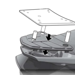 Βάση SHAD Keeway silver blade 125 -17