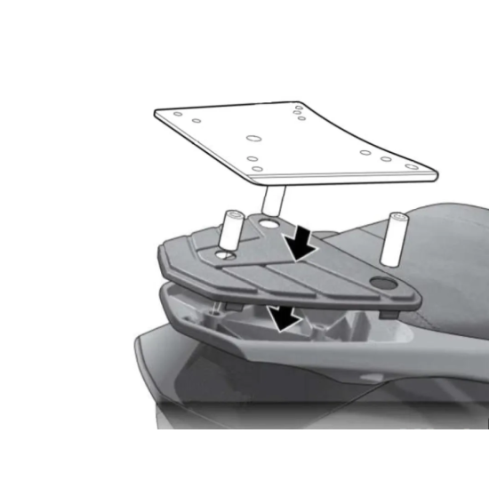 Βάση SHAD Keeway silver blade 125 -17 Βάση SHAD Keeway silver blade 125 -17