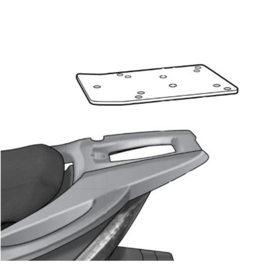 Βάση topcase SHAD Kymco Agility 125 2008-2014