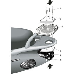 Βάση topcase SHAD Kymco People 50/125/150 -06