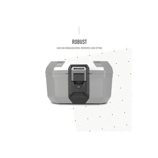 Topcase SHAD TR46 TERRA 46 lt. μαύρη-αλουμίνιο