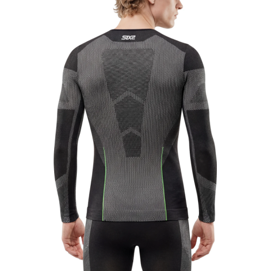 Ισοθερμική καλοκαιρινή μπλούζα SIX2 TS2 V2 Light μαύρο-carbon (1ου επιπέδου)