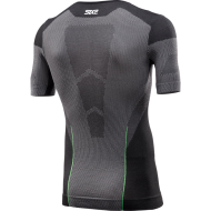 Ισοθερμικό καλοκαιρινό t-shirt SIX2 TS1 V2 Light μαύρο-σκούρο γκρί (1ου επιπέδου)