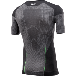 Ισοθερμικό καλοκαιρινό t-shirt SIX2 TS1 V2 Light μαύρο-σκούρο γκρί (1ου επιπέδου)