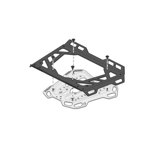 Βάση topcase SW-Motech ADVENTURE-RACK Yamaha Tenere 700 World Raid μαύρη