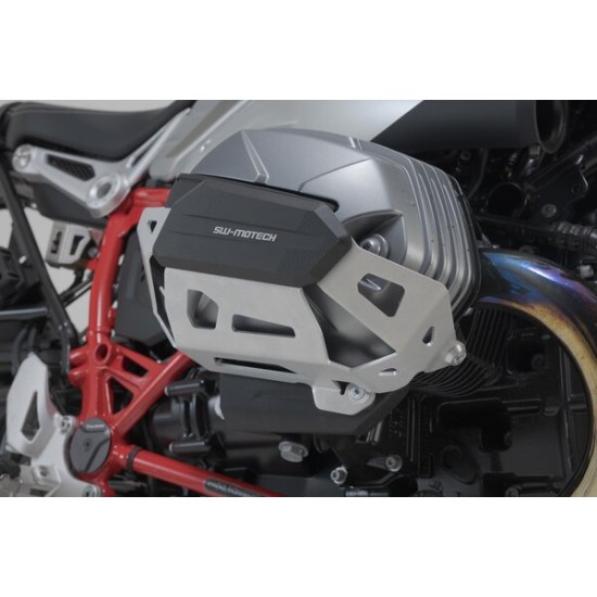 Προστατευτικά κυλίνδρων SW-Motech BMW R 12 nine T ασημί-μαύρα (σετ)