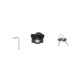 Σετ βάσης και βαλίτσας topcase SW-Motech DUSC L Kawasaki KLE 500/SE 26- μαύρο Σετ βάσης και βαλίτσας topcase SW-Motech DUSC L Kawasaki KLE 500/SE 26- μαύρο