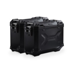 Σετ βάσεων και βαλιτσών SW-Motech TRAX ADV 37 lt. Kawasaki KLE 500/SE 26- μαύρο (για OEM εξάτμιση)