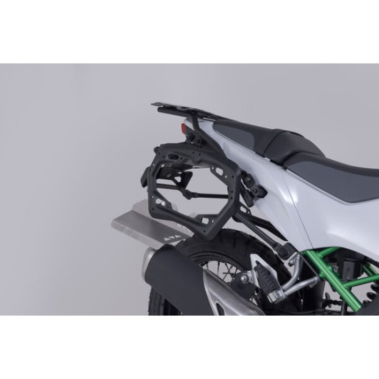 Σετ βάσεων και βαλιτσών SW-Motech TRAX ADV 45 lt. Kawasaki KLE 500/SE 26- ασημί (για OEM εξάτμιση)
