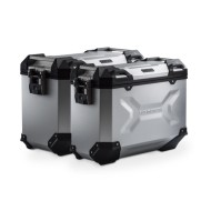 Σετ βάσεων και βαλιτσών SW-Motech TRAX ADV Kawasaki KLE 500/SE 26- ασημί (για εξάτμιση akrapovic)