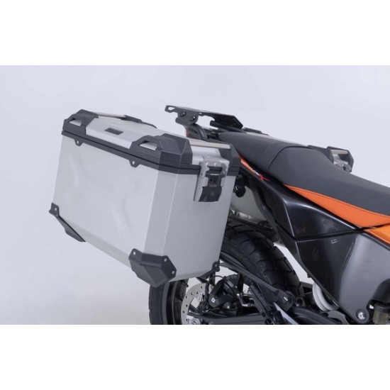Σετ βάσεων και βαλιτσών SW-Motech TRAX ADV 45LT. KTM 390 Adventure X/R ασημί Σετ βάσεων και βαλιτσών SW-Motech TRAX ADV 45LT. KTM 390 Adventure X/R ασημί