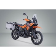 Σετ βάσεων και βαλιτσών SW-Motech TRAX ADV 45LT. KTM 390 Adventure X/R ασημί