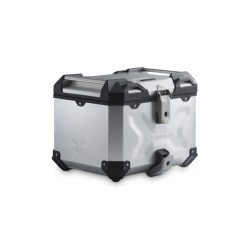 Σετ βάσης και βαλίτσας topcase SW-Motech TRAX ADV BMW F 450 GS ασημί (χωρίς BMW σχάρα)