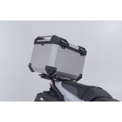 Σετ βάσης και βαλίτσας topcase SW-Motech TRAX ADV Kawasaki KLE 500/SE 26- ασημί