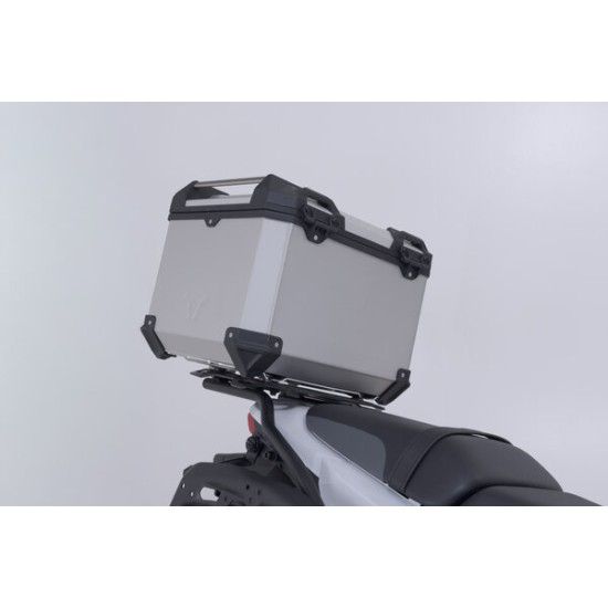 Σετ βάσης και βαλίτσας topcase SW-Motech TRAX ADV Kawasaki KLE 500/SE 26- ασημί