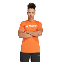 T-shirt Adidas Terrex Logo Tech πορτοκαλί multi climacool