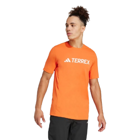 T-shirt Adidas Terrex Logo Tech πορτοκαλί multi climacool