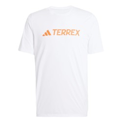 T-shirt Adidas Terrex Logo Tech λευκό multi climacool