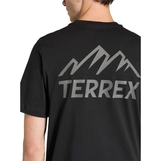T-shirt Adidas Terrex Mountain Graphic μαύρο