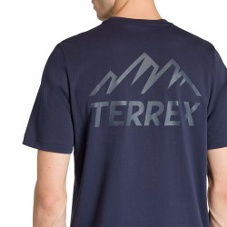 T-shirt Adidas Terrex Mountain Σκούρο Μπλε