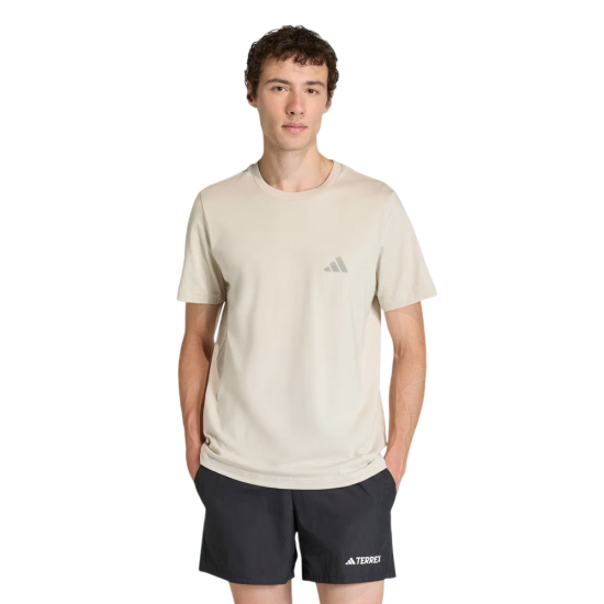 T-shirt Adidas Terrex Mountain Graphic μπεζ T-shirt Adidas Terrex Mountain Graphic μπεζ