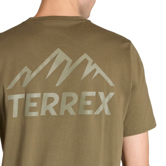 T-shirt Adidas Terrex Mountain Graphic χακί