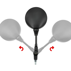 Καθρέπτης universal ρυθμιζόμενος - σπαστός Puig Legacy μαύρος