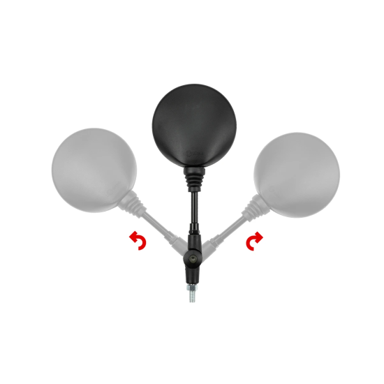 Καθρέπτης universal ρυθμιζόμενος - σπαστός Puig Legacy μαύρος