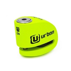Κλειδαριά δισκόφρενου με συναγερμό Urban Security UR906X 6χιλ. fluo πράσινο