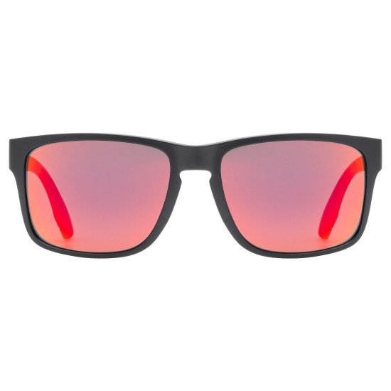 Γυαλιά UVEX Poise μαύρο ματ-καθρέπτης κόκκινο