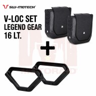 Βάσεις V-LOC και σαμάρια Legend Gear (2x16 lt.) Honda XL 750 Transalp