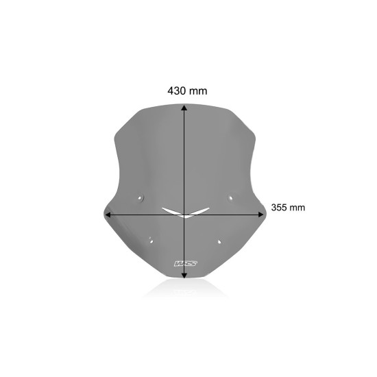 Ζελατίνα WRS Touring ψηλή Honda NC 750 X 25- Σκούρο Φιμέ