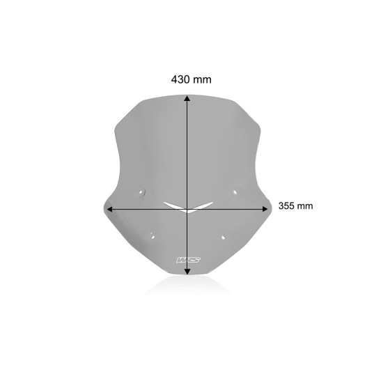 Ζελατίνα WRS Touring ψηλή Honda NC 750 X 25- Ελαφρώς Φιμέ