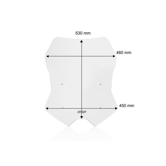 Ζελατίνα WRS Touring ψηλή Yamaha Tracer 9/GT διάφανη 25-