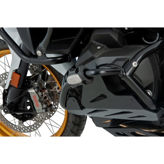 Προστατευτικά για κάγκελα προστασίας κινητήρα BMW F 900 GS μαύρα-ασημί (σετ)