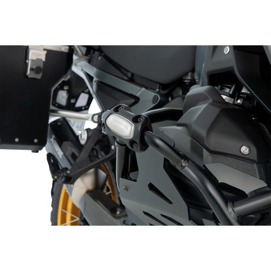 Προστατευτικά για κάγκελα προστασίας κινητήρα BMW F 900 GS μαύρα-ασημί (σετ)