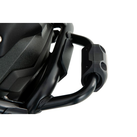 Προστατευτικά για κάγκελα προστασίας κινητήρα BMW F 900 GS μαύρα-ασημί (σετ)