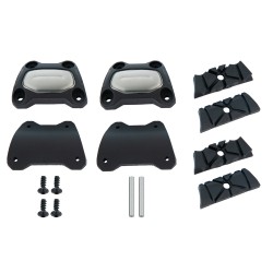 Προστατευτικά για κάγκελα προστασίας κινητήρα BMW F 900 GS/ADV. μαύρα-ασημί (σετ)