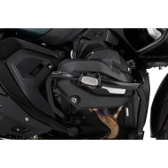 Προστατευτικά για κάγκελα προστασίας κινητήρα BMW R 12 nine T μαύρα-ασημί (σετ)