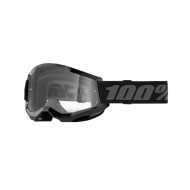 Μάσκα Moto/MTB 100% Strata 2 μαύρη (διάφανος φακός)