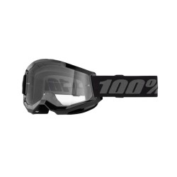 Μάσκα Moto/MTB 100% Strata 2 μαύρη (διάφανος φακός) Μάσκα Moto/MTB 100% Strata 2 μαύρη (διάφανος φακός)