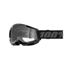 Μάσκα Moto/MTB 100% Strata 2 μαύρη (διάφανος φακός) Μάσκα Moto/MTB 100% Strata 2 μαύρη (διάφανος φακός)