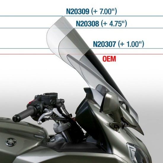 Ζελατίνα ZTechnik VStream Sport Touring ελαφρώς φιμέ Yamaha FJR1300 13-14