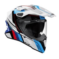 Κράνος Airoh Commander 2 Skip λευκό κόκκινο μπλε γυαλιστερό