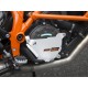 Προστατευτικό κάλυμμα καπακιού συμπλέκτη AltRider KTM 1290 Super Adventure S/T/R ασημί