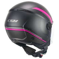 Κράνος CGM 167M Flo Dot Μαύρο Ροζ Ματ